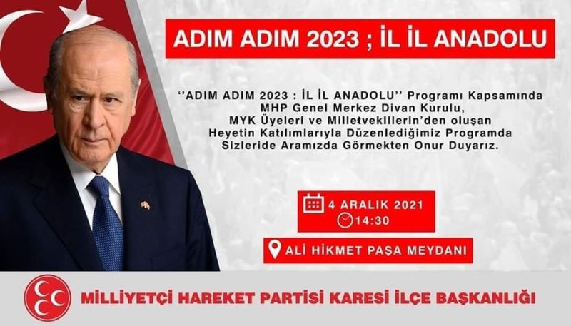 MHP’den adım adım 2023 Anadolu buluşması Balıkesir’de yapılacak