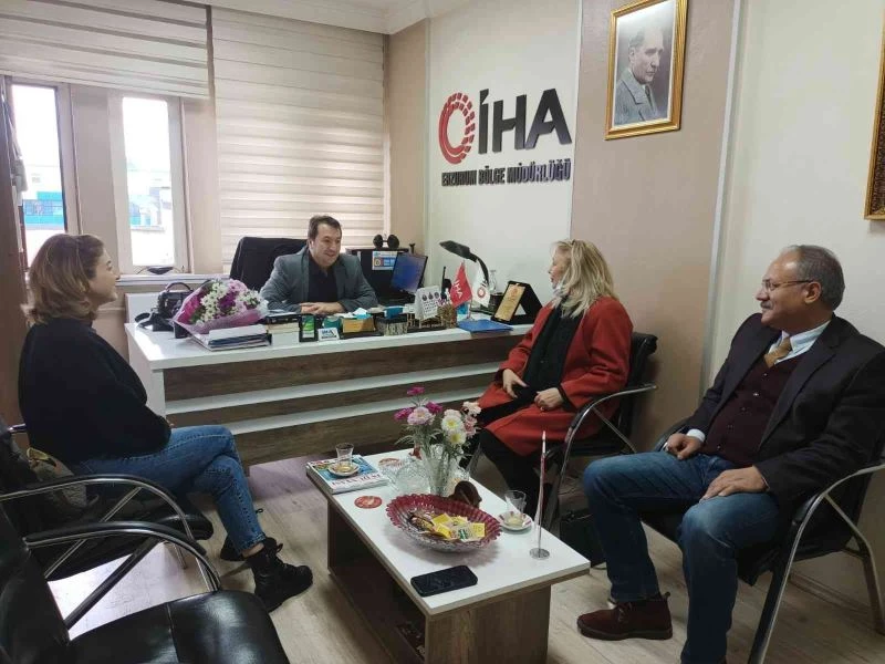 Mobbing ile Mücadele Derneği’nden İHA’ya geçmiş olsun ziyareti
