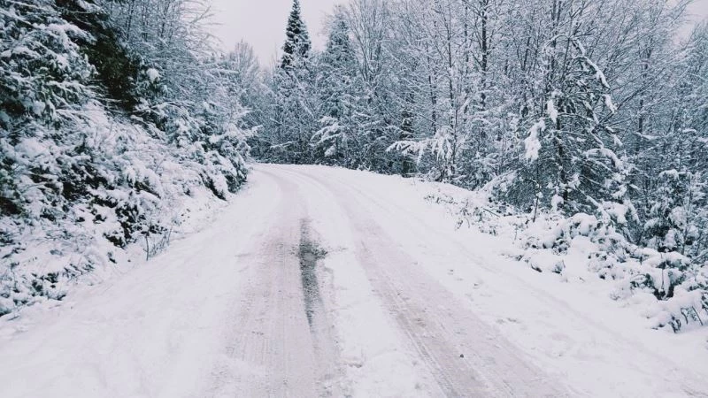 Küre Dağlarında kar yağışı etkili oldu
