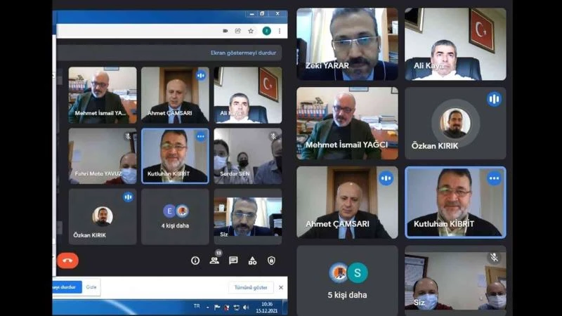 Yönetimin Gözden Geçirilmesi toplantısı Rektör Çamsarı başkanlığında yapıldı
