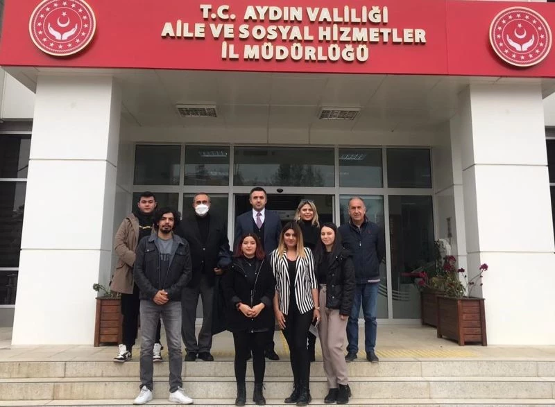 ADÜ Davutlar MYO heyeti, Aydın Aile ve Sosyal Hizmetler Müdürü Turan ile görüştü
