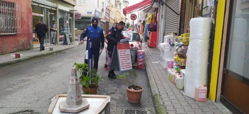 Kaldırım ve yol işgali yapanlar uyarıldı, ceza geliyor
