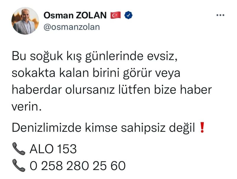 Büyükşehir evsizlere kucak açıyor

