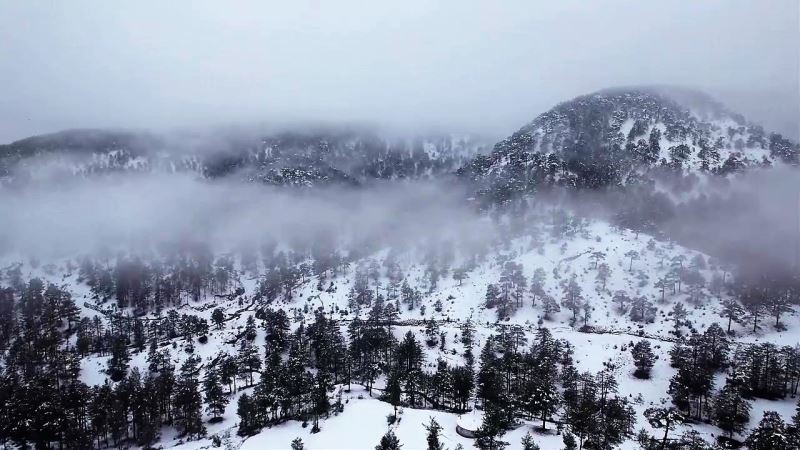 Denizli’nin Sibiryası Çameli’nden kar manzaraları
