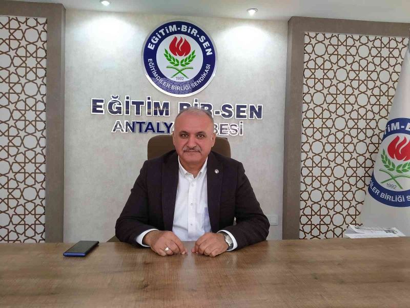 Eğitim Bir Sen Antalya Şube Başkanı Miran: “Memur ve emekli ek zam bekliyor”
