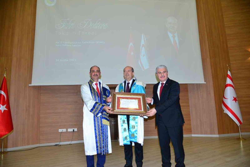 KKTC Cumhurbaşkanı Tatar’a, Ahi Evran Üniversitesi’nden fahri doktora
