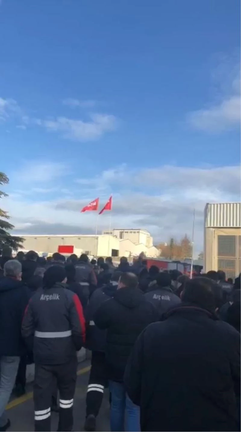 Arçelik işçilerinin eylemi devam ediyor
