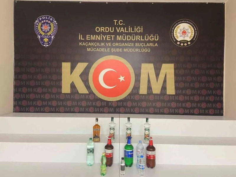 Sahte alkolden 4 kişinin hayatını kaybettiği Ordu’da sahte alkol operasyonu
