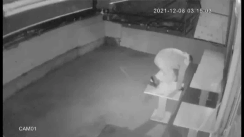 Bursa’da sakar hırsız kamerada
