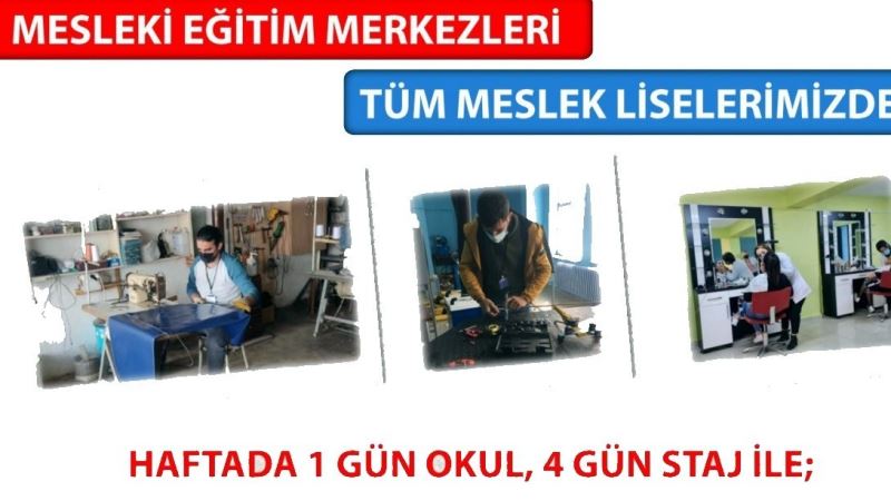 “Mesleki Eğitim Merkezi Programı” tüm meslek liselerinde
