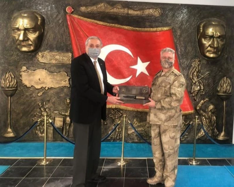 Başkan Bakkalcıoğlu’ndan, Tuğgeneral Çolak’a ziyaret
