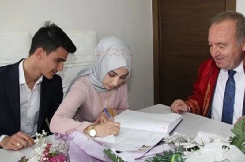 Sungurlu’da 2021 yılında 262 çift evlendi
