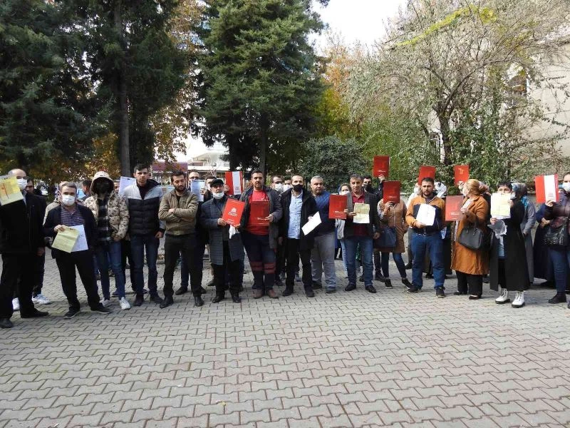 İnşaat firması mağdurları hakkını arıyor
