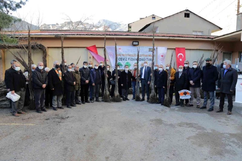 Gümüşhane’de 5 bin 322 adet ceviz fidanı daha toprakla buluştu
