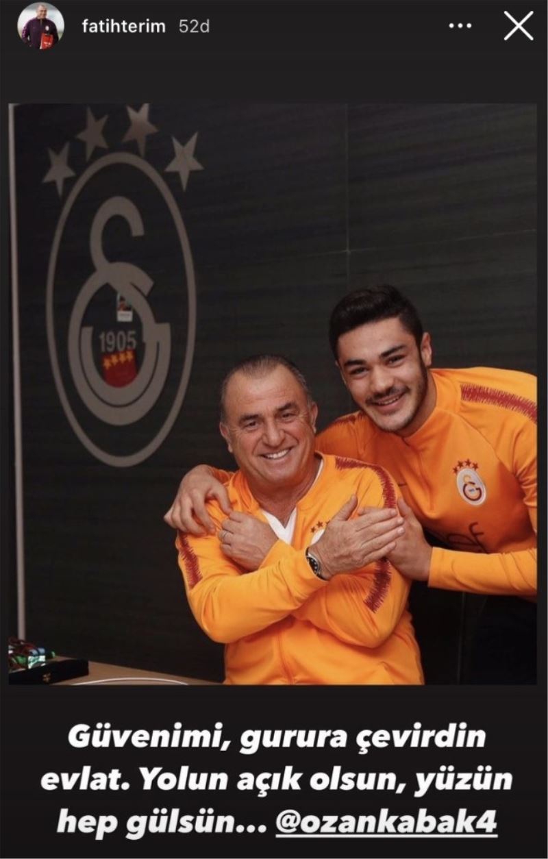 Fatih Terim’den Ozan Kabak’a: 