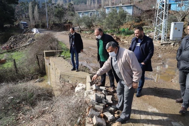 Başkan Akın’dan yağıştan etkilenen mahallelerde inceleme
