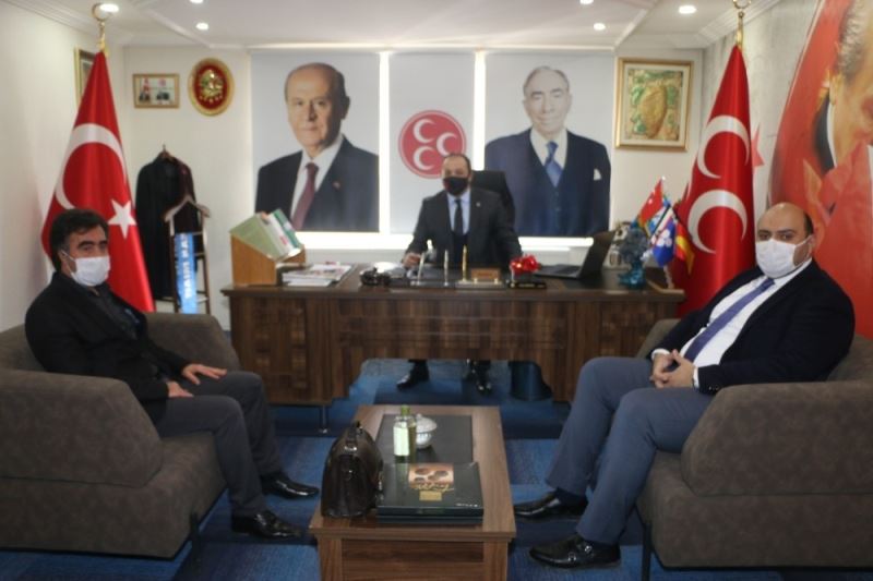 Aziziye Belediye Başkanı Orhan’dan MHP İl Başkanlığı’na ziyaret

