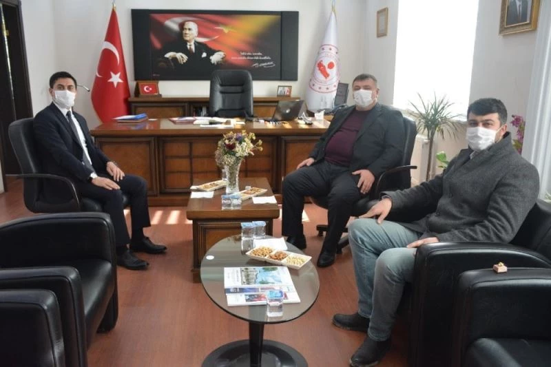 Başkan Alp’ten yeni Kaymakam Başoğlu’na hayırlı olsun ziyareti
