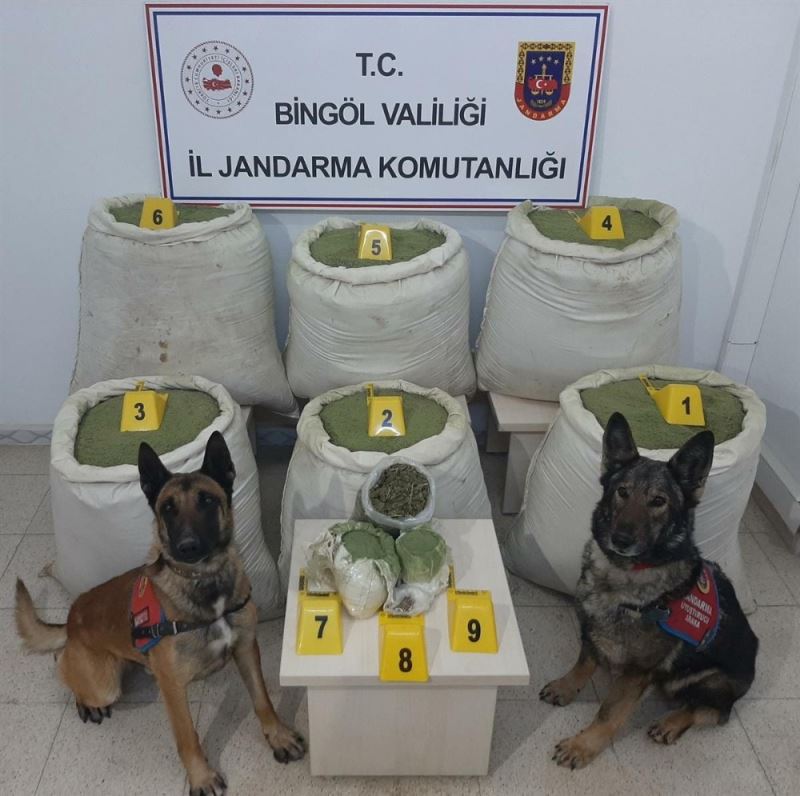 Bingöl’de 218 kilo uyuşturucu ele geçirildi
