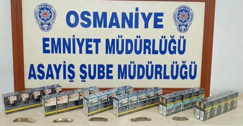 Çaldığı sigara ve paralarla menfezde yakalandı
