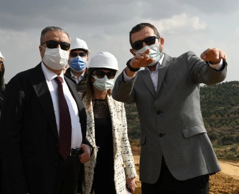 Vali Su, TÜİOSB toplantısının ardından proje alanını gezdi
