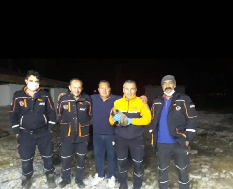 15 metre derinliğindeki su kuyusuna düşen yavru köpeği AFAD kurtardı
