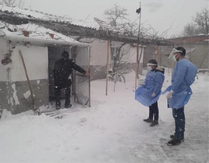 Filyasyon ekipleri kar kış demiyor
