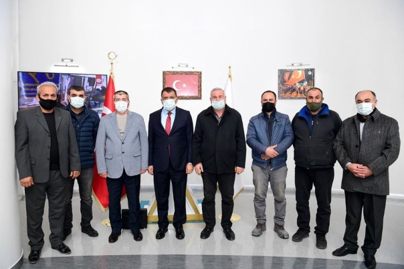 Esnaflardan Başkan Gürkan’a ziyaret
