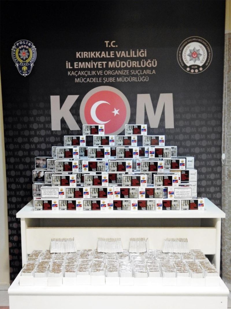Kırıkkale’de kaçak tütün operasyonu: 29 bin 500 makaron ele geçirildi
