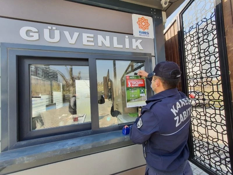 Karesi’de afet ve acil durumda toplanma yerleri belirlendi
