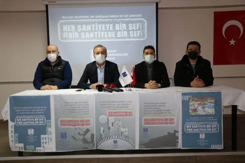 İnşaat mühendislerinden ’şantiye şefliği’ açıklaması
