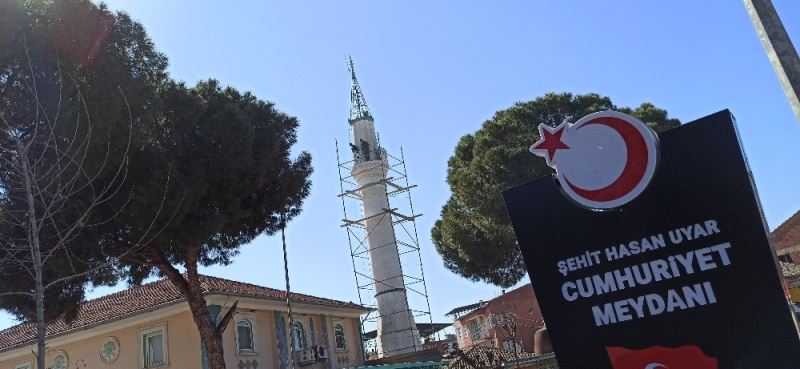 Ödemiş’in minarelerine bakım
