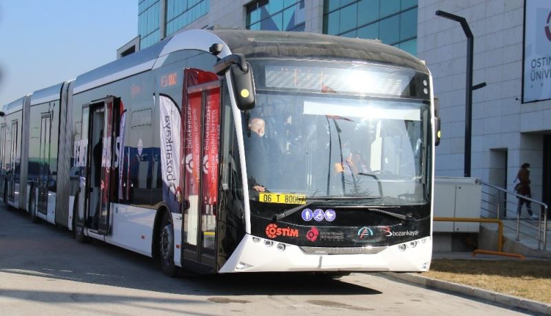 Yüzde 100 elektrikli ve yerli otobüs Ankara turunda
