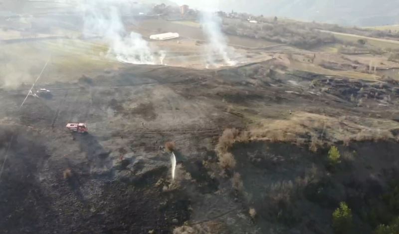 Karabük’te anız yangını: 30 dönüm alan zarar gördü
