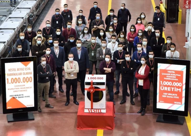 Vestel Beyaz Eşya 1 milyonuncu çamaşır kurutma makinesini üretti
