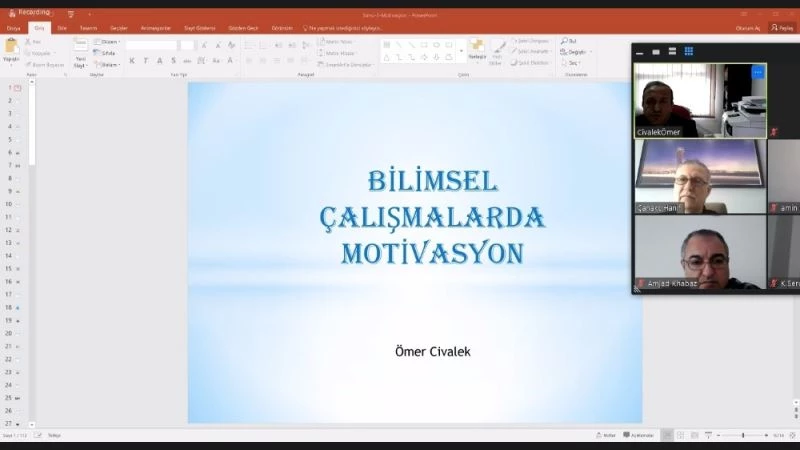 HKÜ, video konferans ile Prof. Dr. Civelek’i ağırladı
