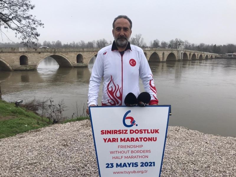 Edirne’de pandemi nedeniyle ertelenen maraton tedbirli koşulacak
