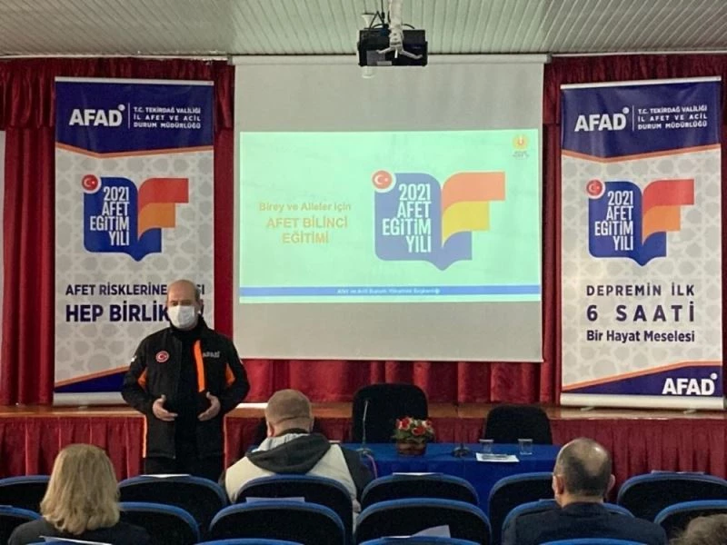 Afet farkındalık eğitiminin ilki Malkara’da yapıldı
