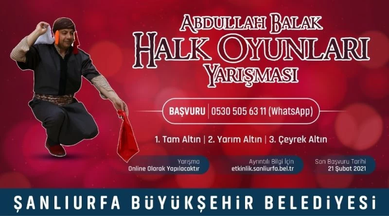 Şanlıurfa’da online halk oyunları solo yarışması
