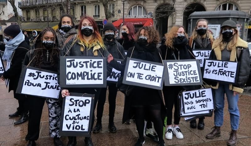 Fransa’da 13 yaşındaki kız çocuğuna tecavüz eden itfaiyecilerin yargılanması için protesto
