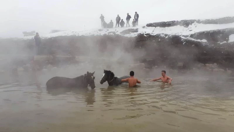 Budaklı Kaplıcası fotoğrafçıların akınına uğruyor
