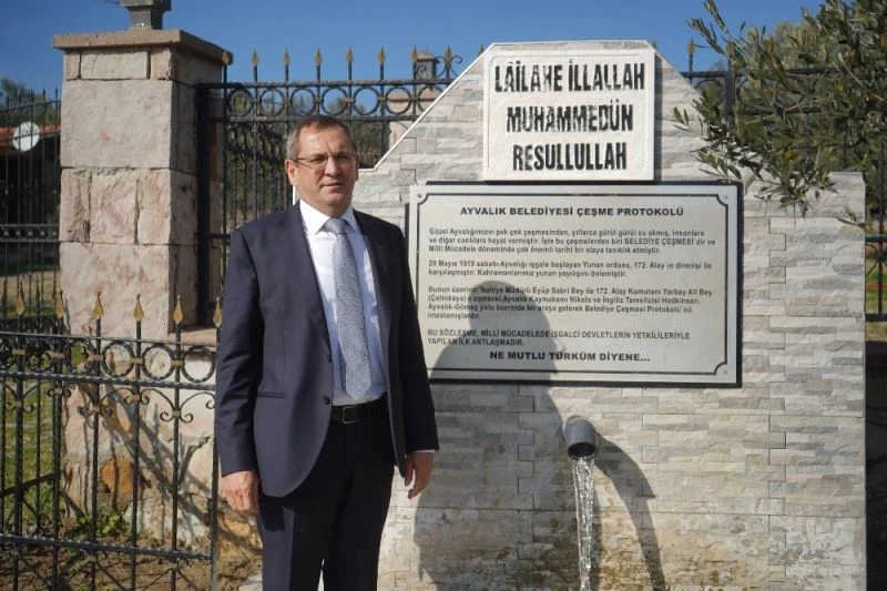 Ayvalık’ta yıllarca kullanılamayan tarihi çeşmeler suya kavuştu
