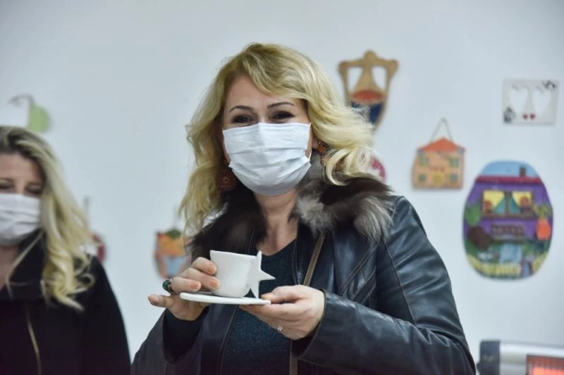 Kadın Spor Yaşam Merkezleri ile seramik ve rölyef kursları ziyaret ettiler
