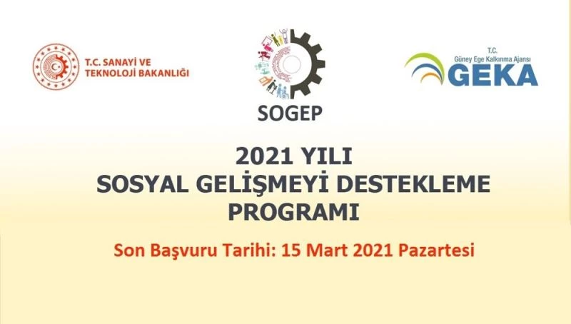 GEKA, SOGEP projeleri için proje önerisi bekliyor
