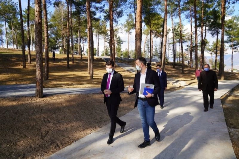 Karagöl, Çamlık Koru Park’ta incelemelerde bulundu
