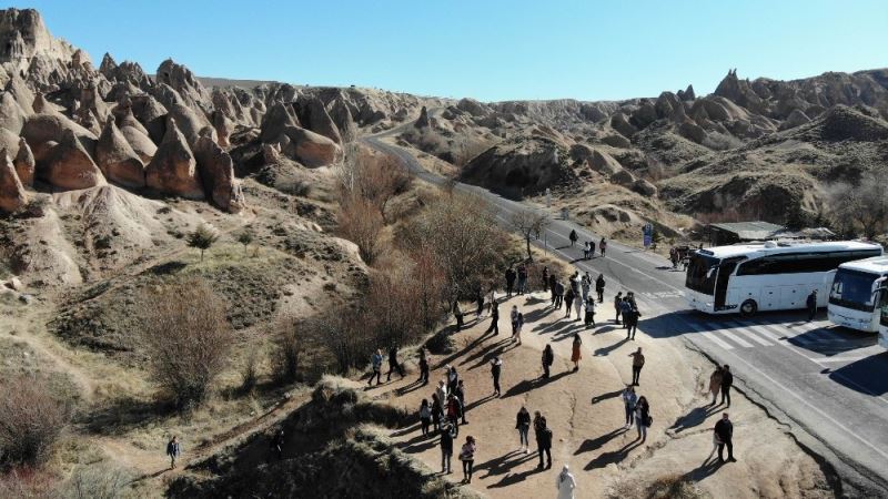 Kapadokya bölgesini Şubat ayında 50 bin 668 turist ziyaret etti
