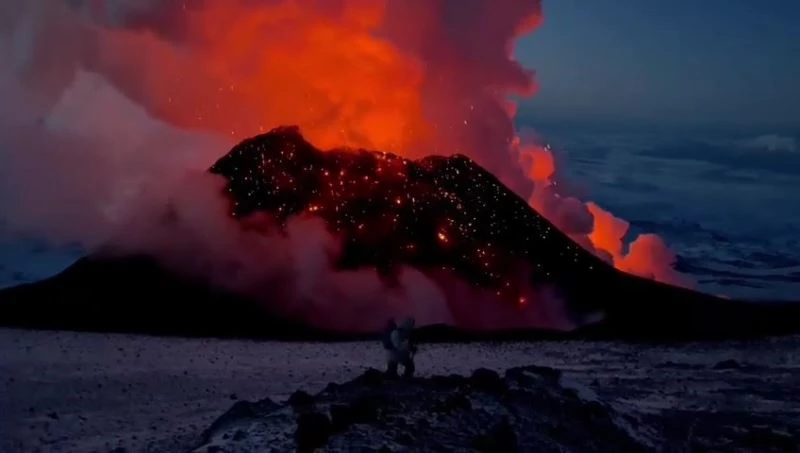 Rusya’daki yanardağ patlaması buzulları eritmeye başladı
