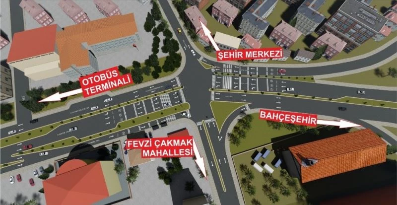 Fiskobirlik kavşağı çözüme kavuşturuluyor
