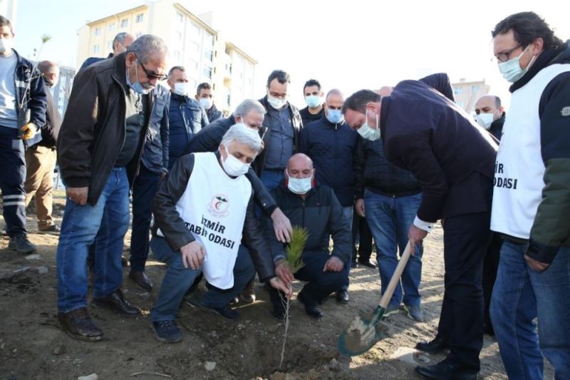 Sağlık çalışanlarının ismi Sağlık Emekçilerine Saygı Anı Ormanında yaşatılacak
