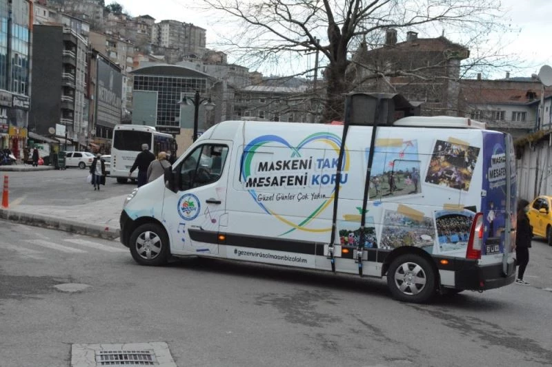 Vaka artışına karşı mobil anons aracı devreye girdi
